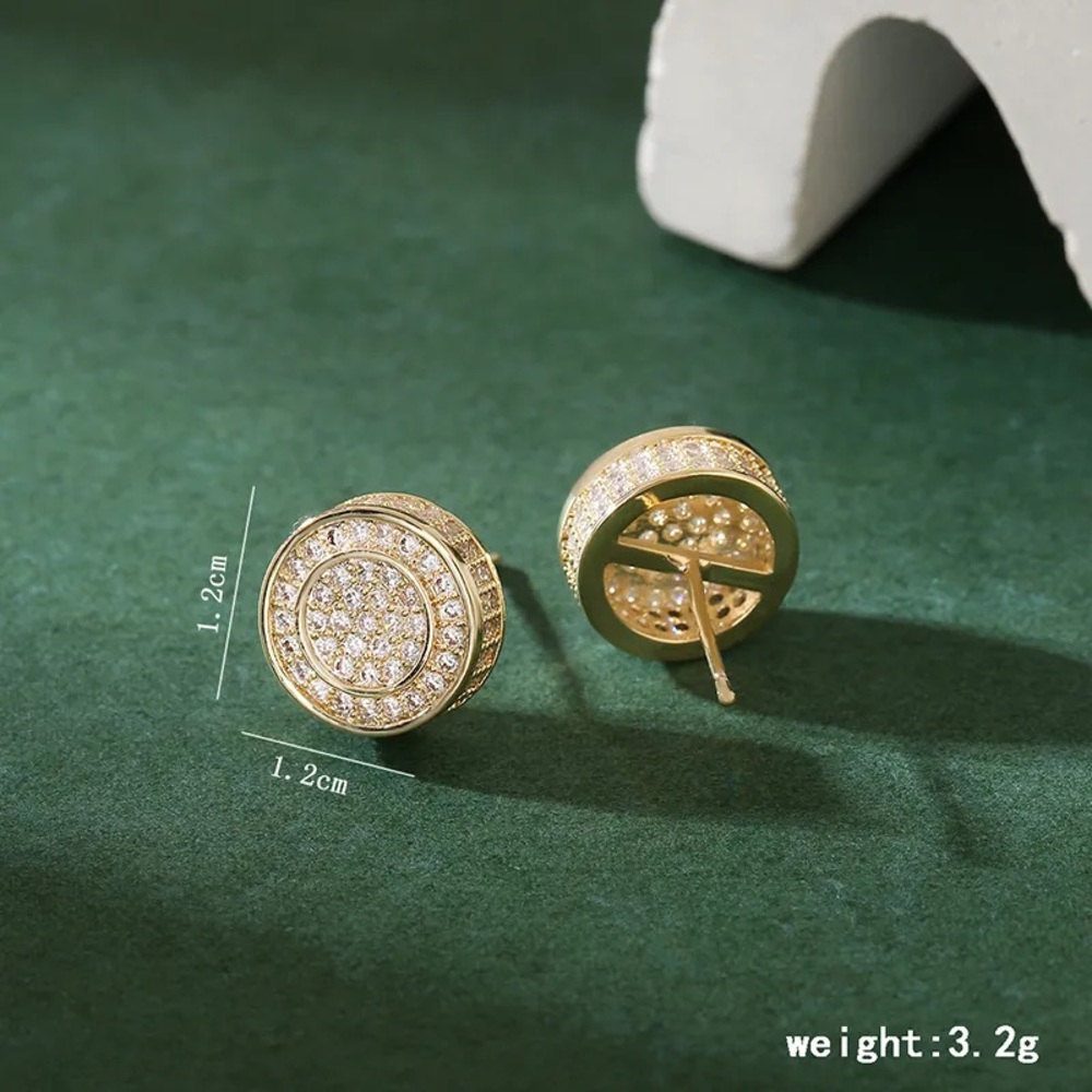 Gold-tone studs - Picture 4 of 4